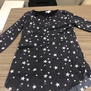 Black and gray mesh top